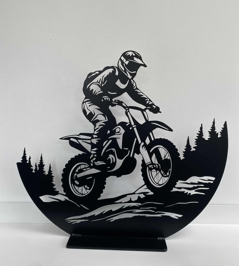 Statuette Moto cross