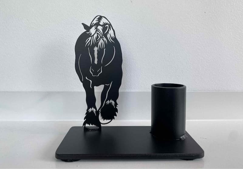 Pot à crayon cheval de trait